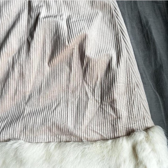 Fur Hem Pink Skirt - Picture 5 of 6